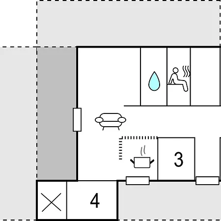 4 Bedroom Amazing In Lokken 度假居